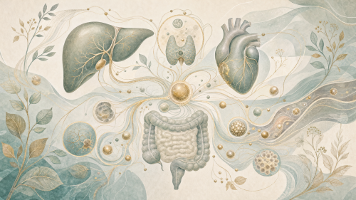 cholesterin ganzheitlich betrachten Organe Illustration