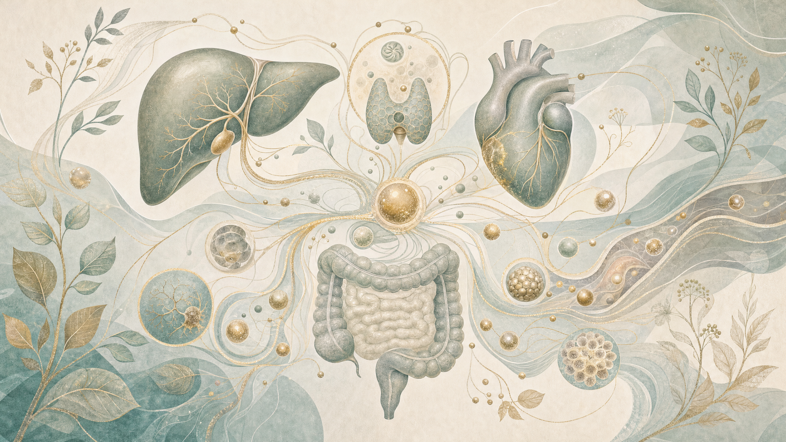 cholesterin ganzheitlich betrachten Organe Illustration