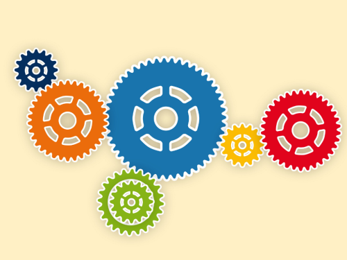 Hormonsystem und Stoffwechsel Zahnräder